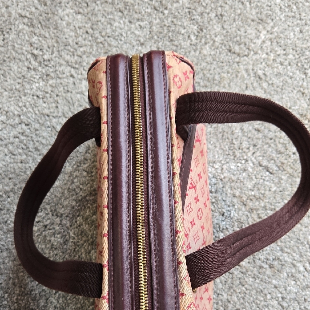 Louis Vuitton Burgandy and Red Monogram Shoulder Bag - Picture 6 of 15